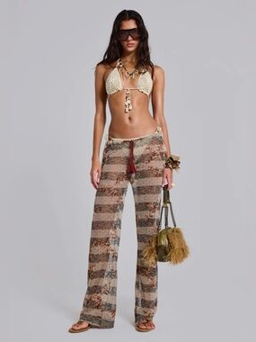 Jaded London - Deva Strip Knit Trousers